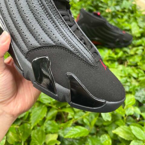 Jordan Air Jordan 14 Retro 487471 003 Black Varsity Red EU 43 Basketball Shoe - Men's (BS-87332)