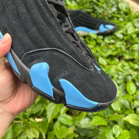 Jordan Air Jordan 14 Retro 487471-007 Black White University Blue EUR 43 Basketball Shoe - Men's (BS-87328)