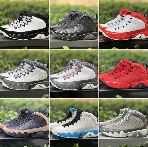 Jordan Air Jordan 9 Retro 302370-112 White True Red Black EU 43 Basketball Shoe - Men's (BS-86740)
