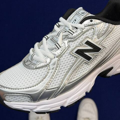 New Balance 740 U740NW2 White Silver Black EU 38 Running Shoe - Women's (BS-87091)