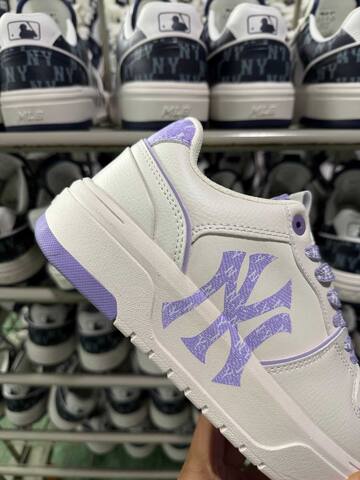 MLB Chunky Liner 3 ASXM046 White Purple Sneaker Casual Sneakers