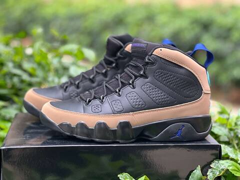 Jordan Air Jordan 9 Retro CT8019 034 Black Light Olive Brown US 9 5 UK 8 5 BR 41 EUR 43 27 5cm Basketball Shoe - Men's (BS-86741)
