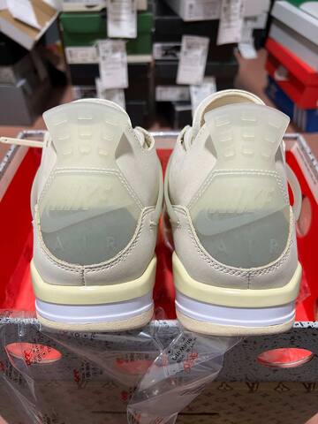 Jordan Air Jordan 4 Retro SP Off White Sail CV9388 100 Sail Muslin White Black EUR 42 5 Basketball Shoe - Men's (BS-87264)