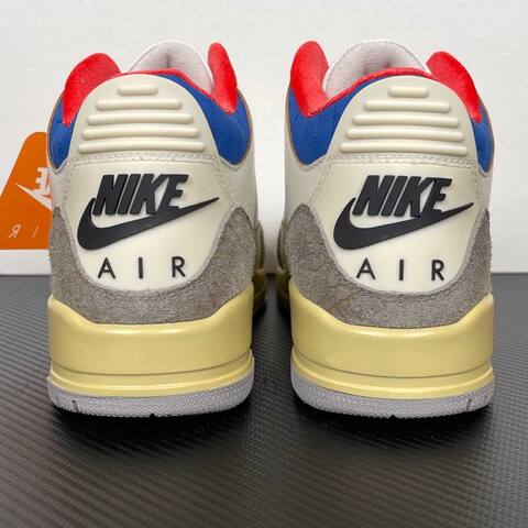 Jordan Air Jordan 3 Retro OG SP IB1482 100 White Black Sport Royal Red US 8 5 UK 7 5 EUR 42 26 5cm Basketball Shoe - Men's (BS-87342)
