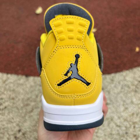 Jordan Air Jordan 4 Retro CT8527 700 Tour Yellow Dark Blue Grey White Black US 8 UK 7 EUR 41 Basketball Shoe - Men's (BS-87251)