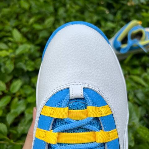 Jordan Air Jordan 10 Retro HOH HJ6779 112 White North Carolina Blue Yellow EU 43 Basketball Shoe - Men's (BS-87065)