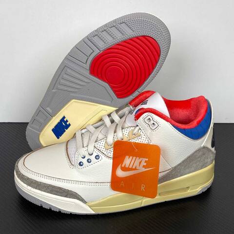 Jordan Air Jordan 3 Retro OG SP IB1482 100 White Black Sport Royal Red US 8 5 UK 7 5 EUR 42 26 5cm Basketball Shoe - Men's (BS-87342)