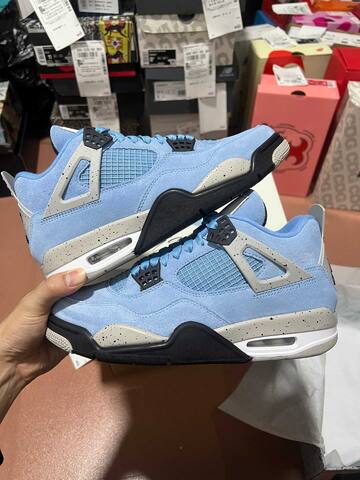 Jordan Air Jordan 4 Retro CT8527 400 University Blue Black Grey EUR 42 Basketball Shoe - Men's (BS-87266)