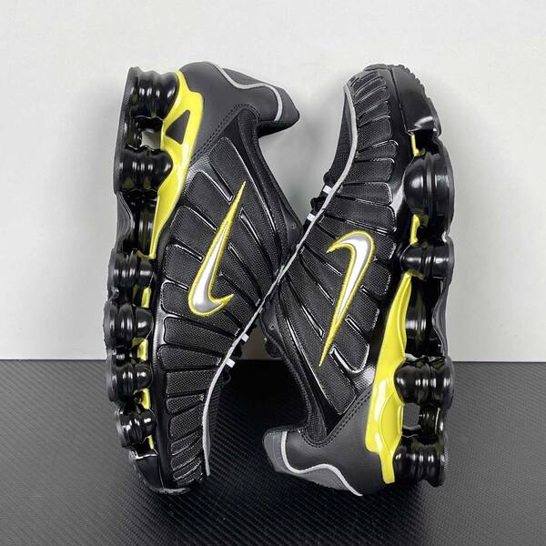 Nike Shox TL black/gray with yellow accents running