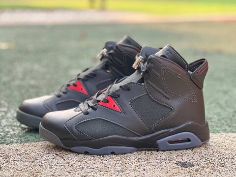 Jordan Air Jordan 6 Retro PRM II6558 001 Off Noir Pocante Red US 9 5 UK 8 5 BR 41 Cm 27 5 Basketball Shoe - Men's (BS-87297)