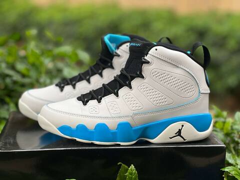 Jordan Air Jordan 9 Retro FQ8992 101 Summit White Black Blue EUR 42 5 Basketball Shoe - Men's (BS-86742)