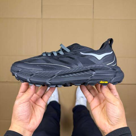 HOKA Mafate Speed 4 LITE Black Grey White Trail Shoe Trail Running Sneakers (BS-86937)