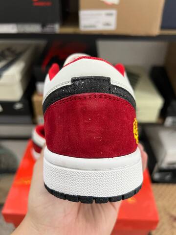 Jordan Air Jordan 1 Low DF61 9002 White Red Black Yellow EUR 40 Sneaker - Men's (BS-87227)