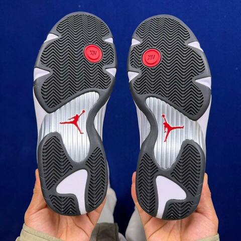Jordan Air Jordan 14 Retro 487471-160 White Black Red Silver EU 42 5 Basketball Shoe - Men's (BS-87327)