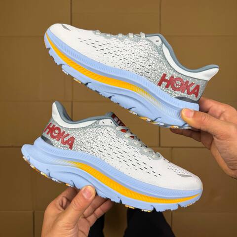 HOKA Kawana White Light Blue Yellow Red Grey Running Shoe Running Sneakers (BS-86922)