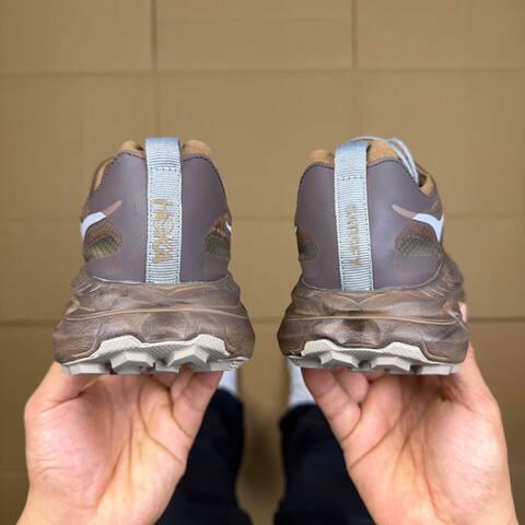 HOKA Mafate Speed 4 LITE Satisfy Dark Brown Olive Grey Light Blue Trail Shoe Trail Running Sneakers (BS-86935)