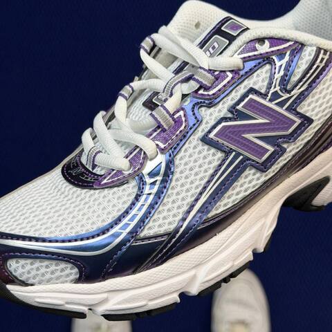 New Balance 740 U740CG2 White Purple Silver Black USA 6 5 UK 6 EUR 39 5 Training Shoe - Women's (BS-87093)