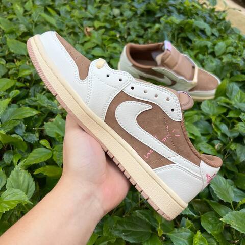 Jordan Air Jordan 1 Low OG SP DM7866 106 White Light Khaki Brown Pink USA 7 EURO 40 UK 6 25 Cm Sneaker - Men's (BS-87240)