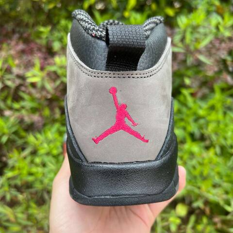 Jordan Air Jordan 10 Retro HJ6779 001 Charred Grey True Red Black US 9 5 UK 8 5 BR 41 EUR 43 Cm 27 5 Basketball Shoe - Men's (BS-87069)