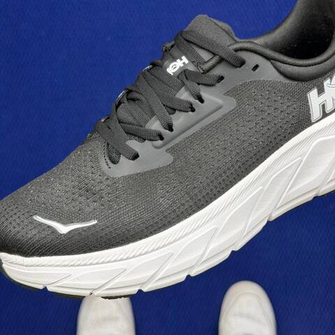 HOKA ONE ONE Arahi 7 White Blue Black Grey Running Shoe Running Sneakers (BS-86830)