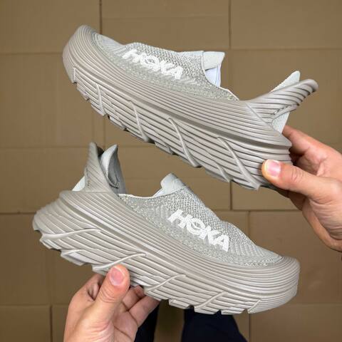 HOKA Restore TC Grey White Sneaker Casual Sneakers (BS-86929)