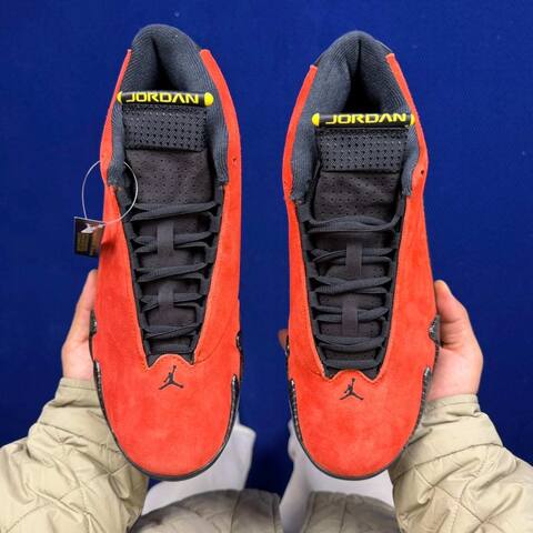 Jordan Air Jordan 14 Retro IF5015-600 Challenge Red Black Yellow Silver EU 42 5 Basketball Shoe - Men's (BS-87326)