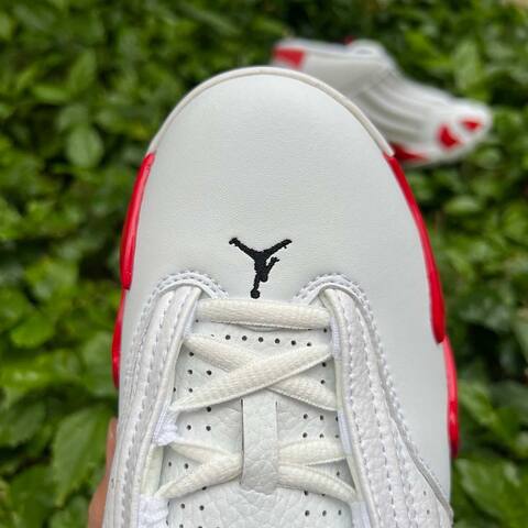 Jordan Air Jordan 14 Retro 487471-100 White Black Varsity Red EU 43 Basketball Shoe - Men's (BS-87331)