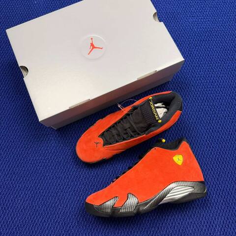 Jordan Air Jordan 14 Retro IF5015-600 Challenge Red Black Yellow Silver EU 42 5 Basketball Shoe - Men's (BS-87326)