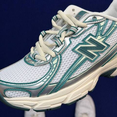 New Balance 740 U740GR2 White Teal Cream Silver USA 6 5 UK 6 EUR 39 5 Training Shoe - Women's (BS-87092)