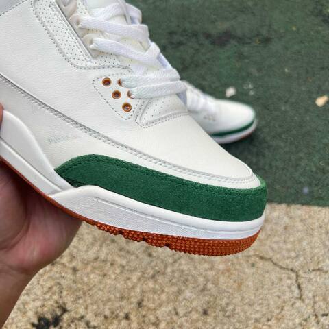 Jordan Air Jordan 3 Retro OG SP SoleFly Miami IF4491100 Sail Gorge Green Orange US 13 UK 12 BR 46 EUR 47 5 Cm 31 Basketball Shoe - Unisex (BS-87349)