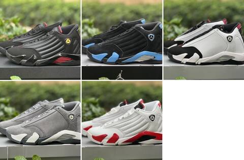 Jordan Air Jordan 14 Retro 487471-160 White Red Black EUR 43 Basketball Shoe - Men's (BS-87329)