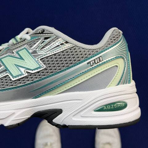 New Balance 740 U740NC2 Grey Silver Mint Green White USA 8 UK 7 5 EUR 41 5 Running Shoe - Men's (BS-87099)