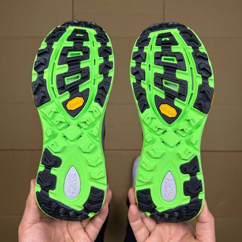 HOKA Mafate Speed 2 Black Grey Neon Green White Trail Shoe Trail Running Sneakers (BS-86894)