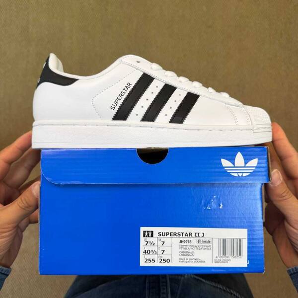 Adidas Superstar II J white black EU 40 2 3 casual lifestyle