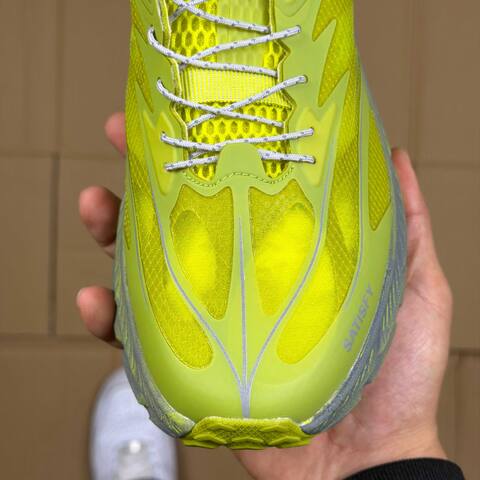 HOKA Mafate Speed 4 LITE Satisfy 1157050 SLFR Lime Green Dark Grey White Trail Shoe Trail Running Sneakers (BS-86941)