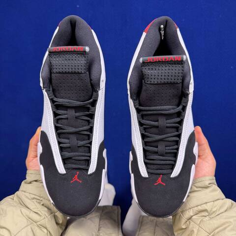 Jordan Air Jordan 14 Retro 487471-160 White Black Red Silver EU 42 5 Basketball Shoe - Men's (BS-87327)