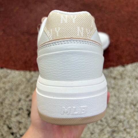 MLB CHUNKY LINER DENIM MONOGRAM BL 3ASXM046N White Beige EU 41 US M8 Sneaker Casual Sneakers - Men's (BS-86801)