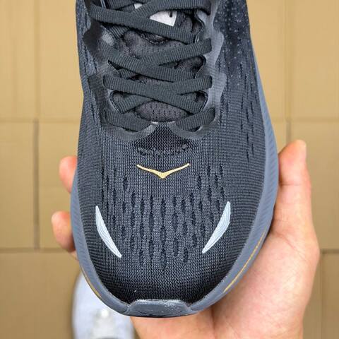 HOKA Kawana Black Dark Grey Gold White Running Shoe Running Sneakers (BS-86927)