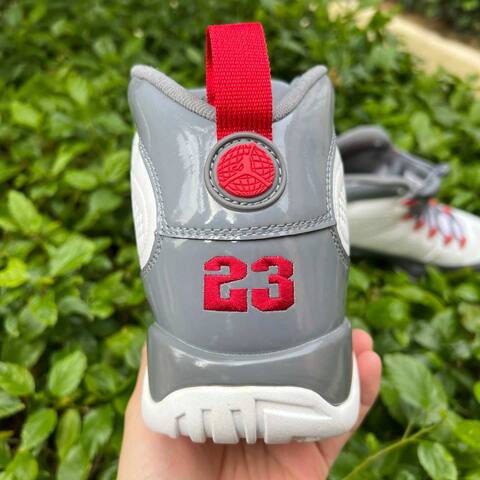 Jordan Air Jordan 9 Retro CT8019 162 White Fire Red Cool Grey EU 43 Basketball Shoe - Men's (BS-86736)