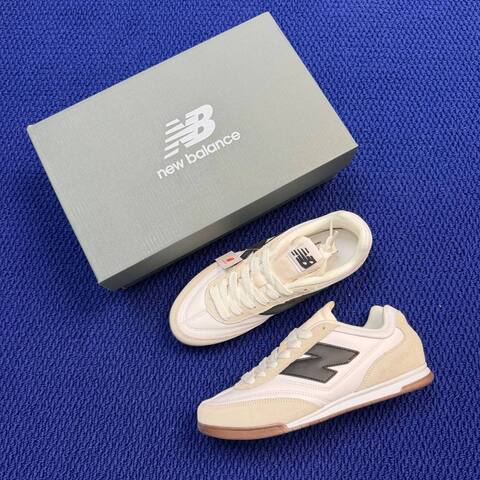 New Balance URC42LA White Beige Dark Grey Gum Brown EU 40 Sneaker - Men's (BS-87109)