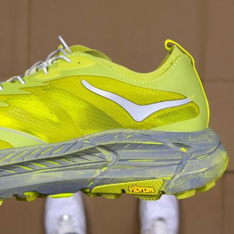 HOKA Mafate Speed 4 LITE Satisfy 1157050 SLFR Lime Green Dark Grey White Trail Shoe Trail Running Sneakers (BS-86941)