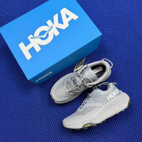 HOKA ONE ONE Transport GTX Off White Light Blue Grey Olive Black Running Shoe Running Sneakers (BS-86833)
