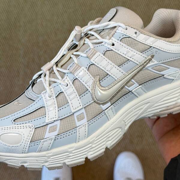 Nike P-6000 White Light Grey running lifestyle
