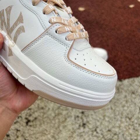 MLB CHUNKY LINER DENIM MONOGRAM BL 3ASXM046N White Beige EU 41 US M8 Sneaker Casual Sneakers - Men's (BS-86801)