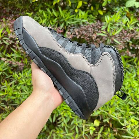 Jordan Air Jordan 10 Retro HJ6779 001 Charred Grey True Red Black US 9 5 UK 8 5 BR 41 EUR 43 Cm 27 5 Basketball Shoe - Men's (BS-87069)