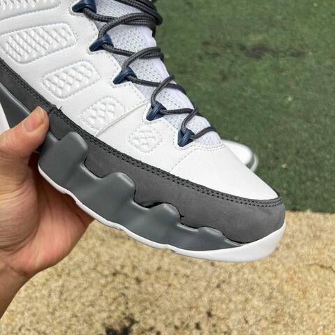 Jordan Air Jordan 9 Retro HV4794 100 White French Blue Flint Grey EU 44 Basketball Shoe - Men's (BS-87316)