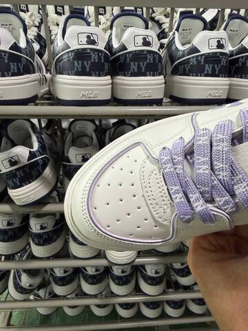 MLB Chunky Liner 3 ASXM046 White Purple Sneaker Casual