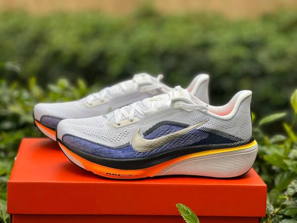 Nike Air Zoom Pegasus 42 IB1873-102 White/Metallic Silver-Lapis EU 40 running