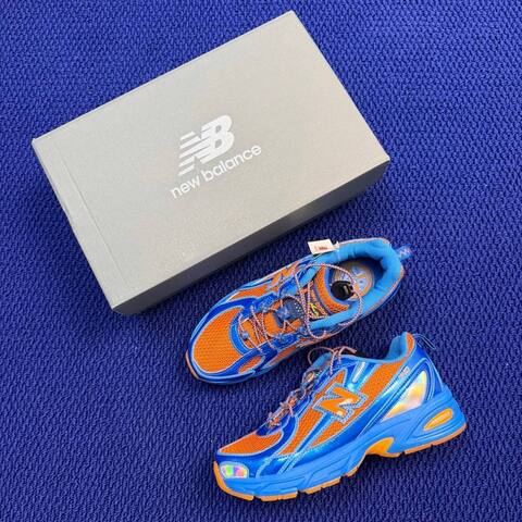 New Balance 740 U740CB2 Blue Orange Iridescent Gum USA 6 5 UK 6 EUR 39 5 Training Shoe - Women's (BS-87101)