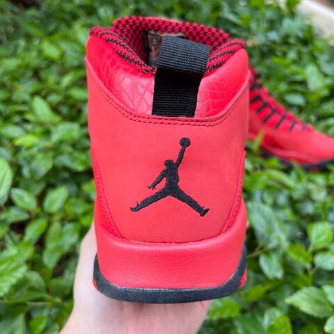 Jordan Air Jordan 10 Retro HOH AJ9100 625 University Red Black EU 43 Basketball Shoe - Men's (BS-87066)